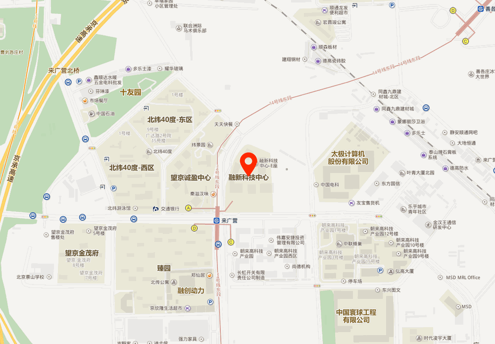 融新科技中心位置地图